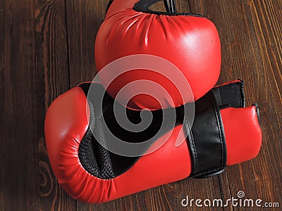 Taekwondo sparring gloves Stock Photo