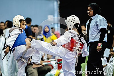 Taekwondo Tournament Editorial Stock Photo