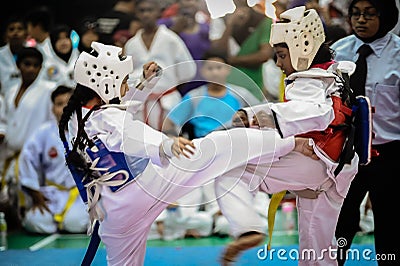 Taekwondo Tournament Editorial Stock Photo