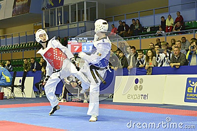 Taekwondo wtf tournament Editorial Stock Photo