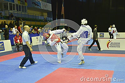 Taekwondo wtf tournament Editorial Stock Photo