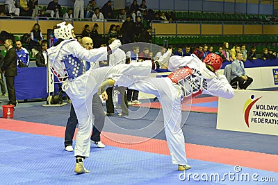 Taekwondo wtf tournament Editorial Stock Photo