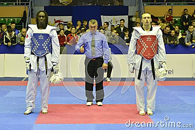 Taekwondo wtf tournament Editorial Stock Photo