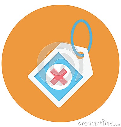 tag, label, Isolated Vector icon that can be easily modified or edit Vector Illustration