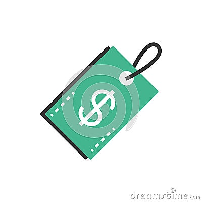 Tag price market commerce money business finance Vector Illustration