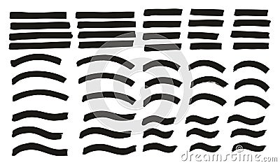 Tagging Marker Medium Lines Curved Lines Wavy Lines High Detail Abstract Vector Background Set 108 Vector Illustration