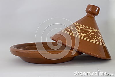 Tagine for long cooking and Moroccan food Stock Photo