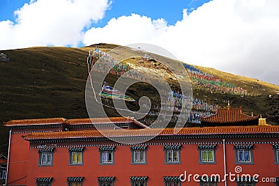 Tagong temple, a famous Sakya Tibetan Buddhism temple Stock Photo