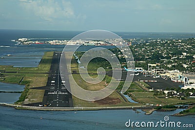 Tahiti Airport Stock Photo