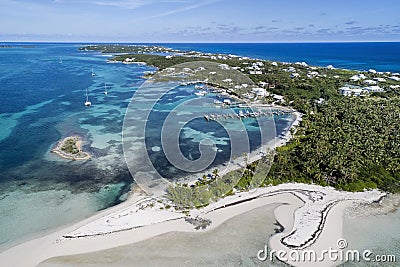 Tahiti Beach and Elbow Cay Abaco Stock Photo