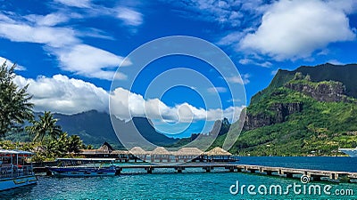 Tahiti beach Stock Photo