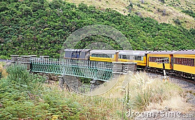 Taieri Gorge Railway Stock Photo