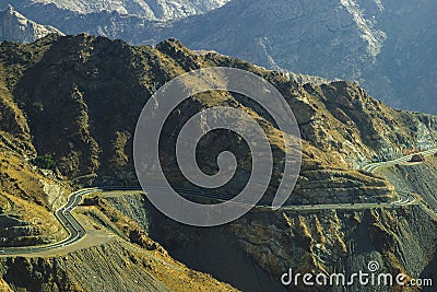 Taif mountains in Saudi Arabia. Stock Photo