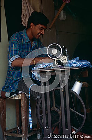 A tailor in Sri Lanka Editorial Stock Photo