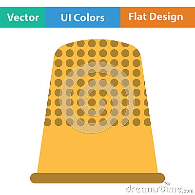 Tailor thimble icon Vector Illustration