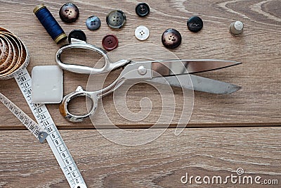 Tailor tools Stock Photo