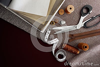 Tailoring Tools Stock Photo