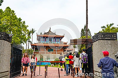 Chihkan Tower, also known as the Fort Provintia in West Central District, Tainan, Taiwan. Editorial Stock Photo