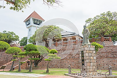 Koxinga Statue at Anping Old Fort in Tainan, Taiwan. Stock Photo