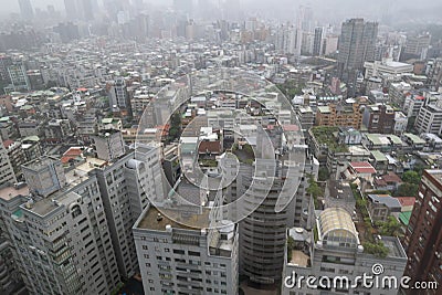 Taipei building view from top Editorial Stock Photo