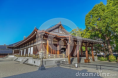 Taisahiden hall at Shitennoji Temple in Osaka Stock Photo