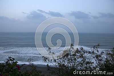 Taitung seashore park windy day Taiwan Stock Photo