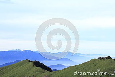 Taiwan beauty - Hehuan Mountain Stock Photo