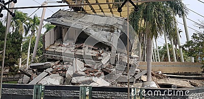 Taiwan Earthquake Memory Stock Photo