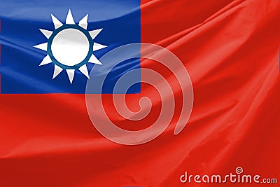 Taiwan Flag Stock Photo