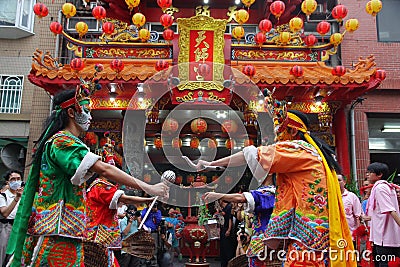 Taiwan performing art the eight generals Editorial Stock Photo