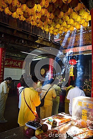 Taiwan's religious beliefs Editorial Stock Photo