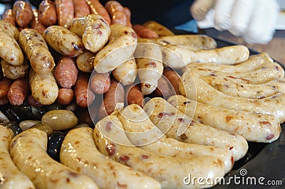 Taiwan sausage Stock Photo