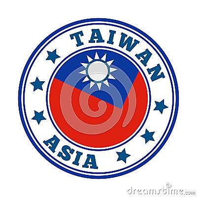 Taiwan sign. Vector Illustration