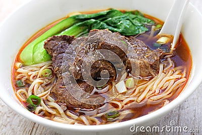 Taiwanese beef noodle soup Stock Photo