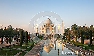 Taj Mahad in Agra, India Editorial Stock Photo