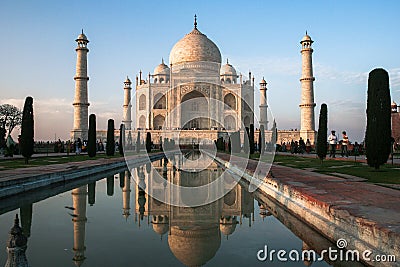 Taj Mahad in Agra, India Editorial Stock Photo