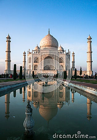 Taj Mahad in Agra, India Editorial Stock Photo