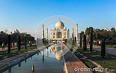 Taj Mahad in Agra, India Editorial Stock Photo