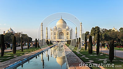 Taj Mahad in Agra, India Editorial Stock Photo