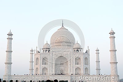 Taj mahal in agra city, india Stock Photo
