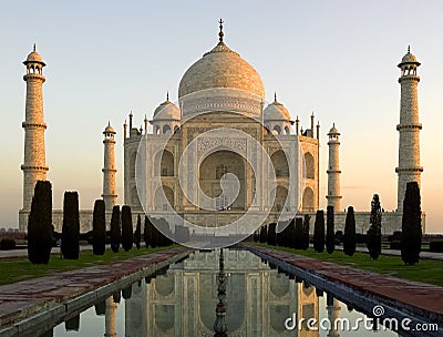 Taj Mahal - Agra - India Stock Photo