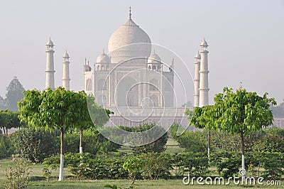 Taj Mahal, From the Back, Agra India Stock Photo