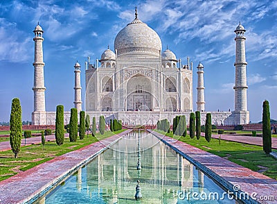 Taj Mahal in Agra, India Stock Photo