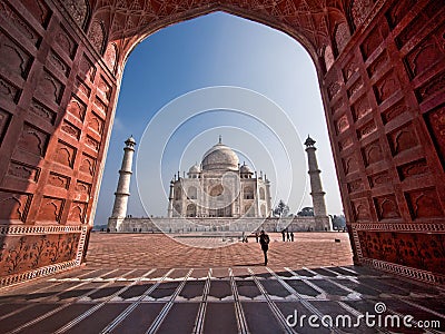 The Taj Mahal in Agra, India Editorial Stock Photo