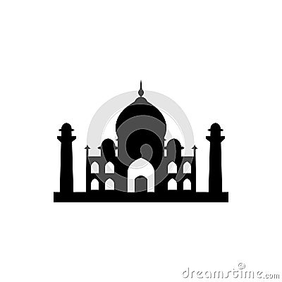 Taj Mahal icon Vector Illustration