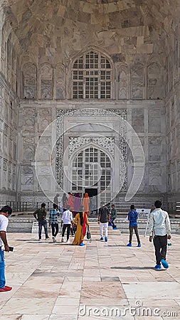 Taj mahal main entry gate, Agra, Uttar Pradesh Editorial Stock Photo