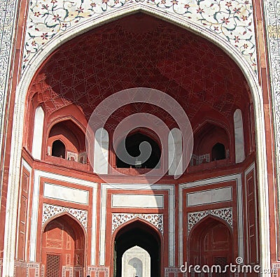 Taj Mahal mausoleum complex in Agra, India Stock Photo