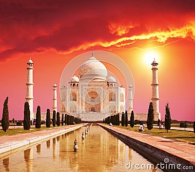 Taj Mahal palace in India Stock Photo