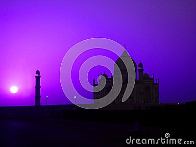 Taj night Stock Photo