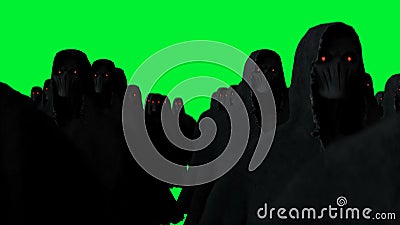 Tajemnicza animacja ducha strachu . dynamiczny kaptur. izolować. realistyczna animacja zielonego ekranu 4 k. royalty ilustracja Tajemnicza animacja ducha strachu . dynamiczny kaptur. izolować. realistyczna animacja zielonego ekranu 4 k. royalty ilustracja